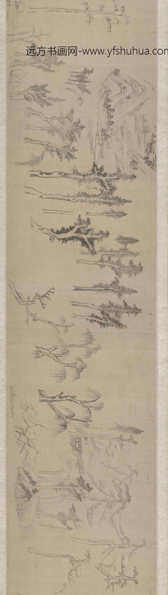 集古树石画稿卷_1 集古树石画稿卷_1