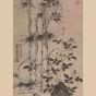 元朝代【王渊】《花竹山禽图》印第安纳波利斯艺术博物馆TIF高清大图中国画古画素材