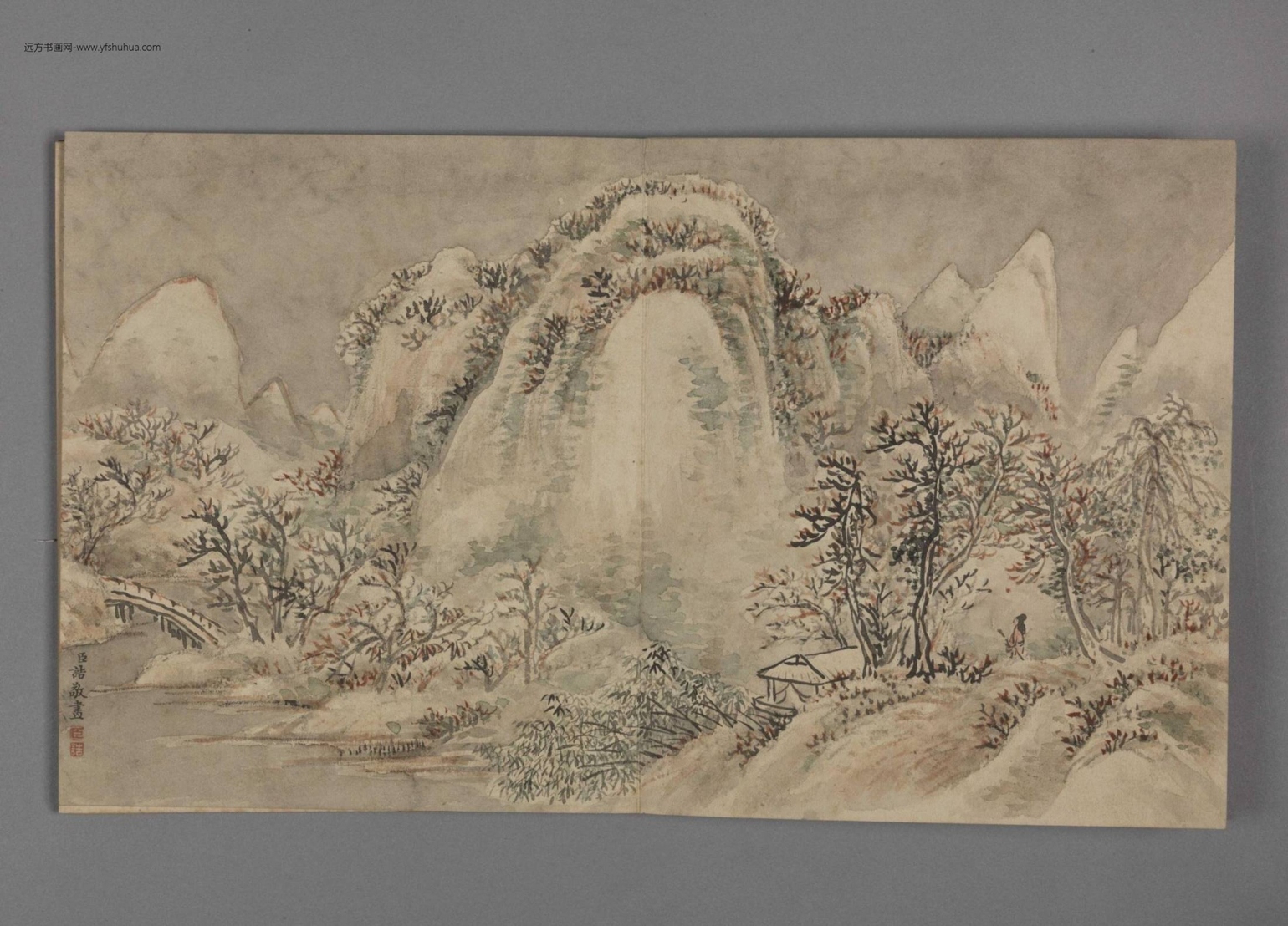 四景山水小册（4开）-4
