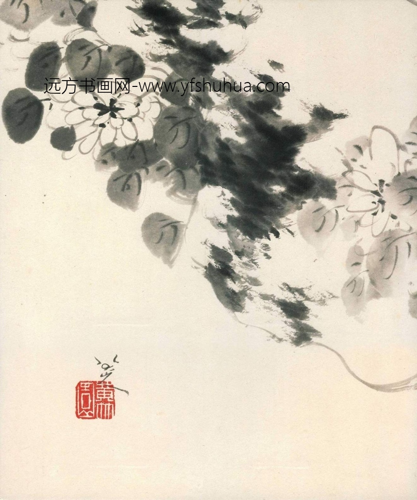 清_朱耷_花鸟册_6 清_朱耷_花鸟册_6
