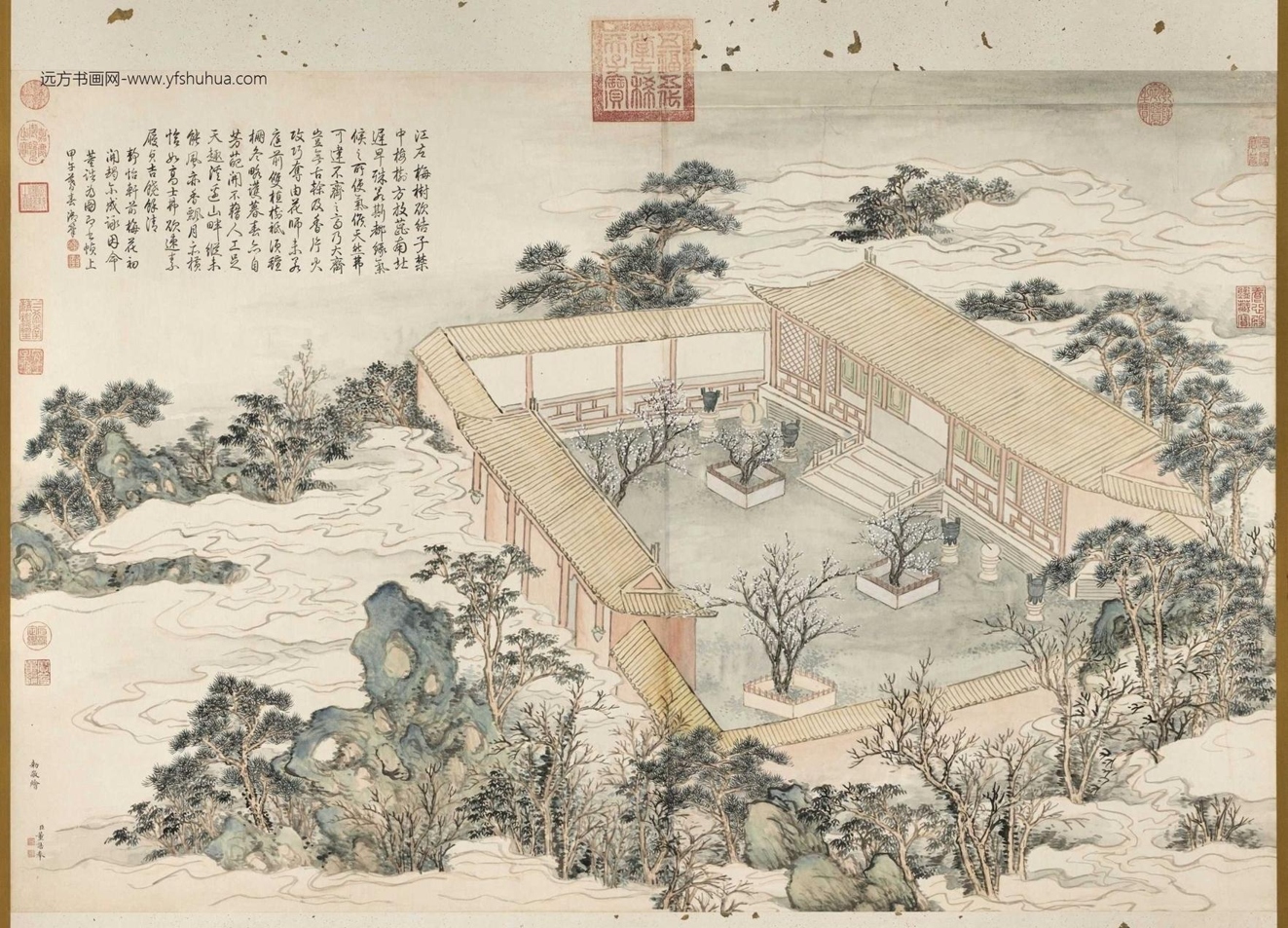 清_董诰_静怡轩梅花图