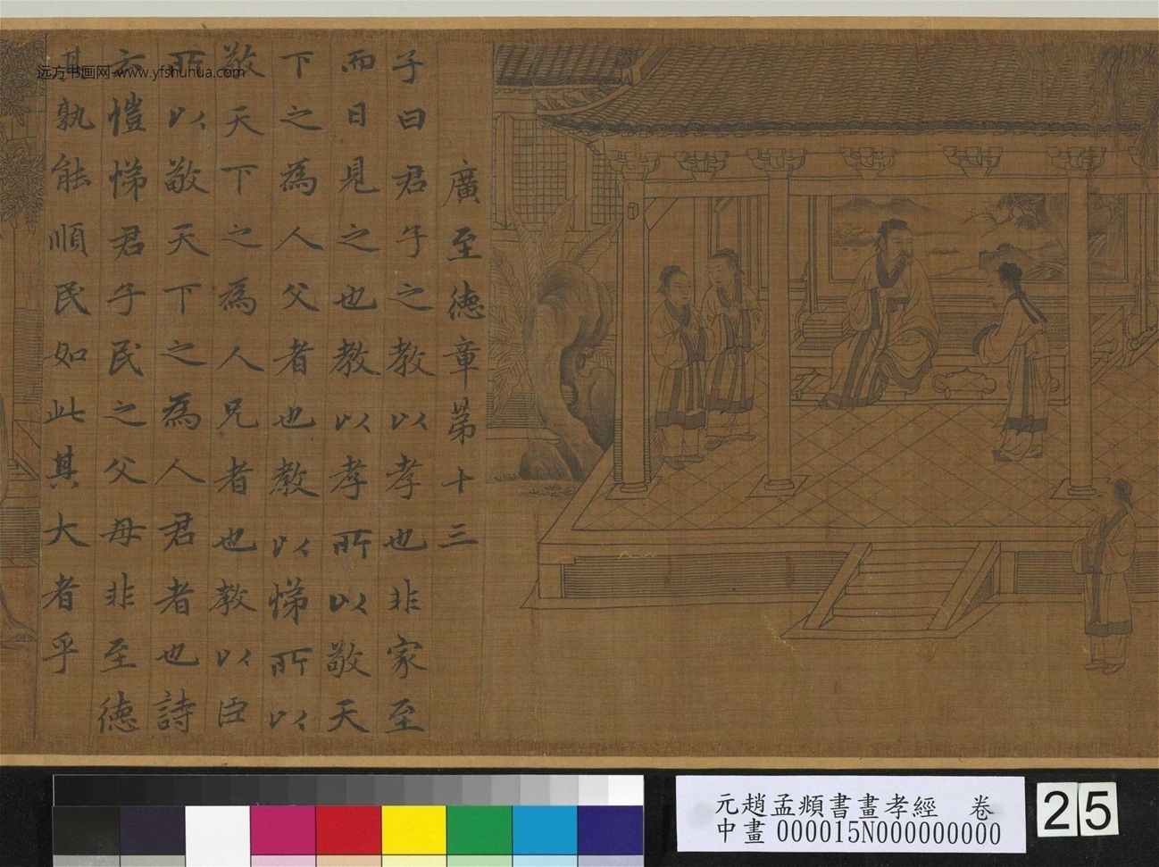 元-赵孟頫-孝经卷- (25) 元-赵孟頫-孝经卷- (25)