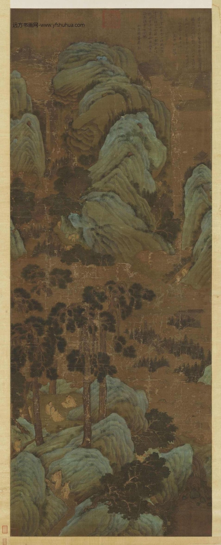 元_盛懋_松壑云泉图
