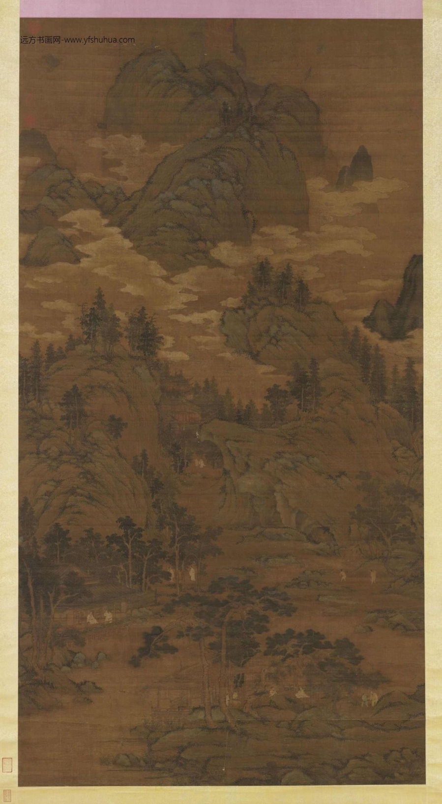 元_盛懋_溪山清夏图
