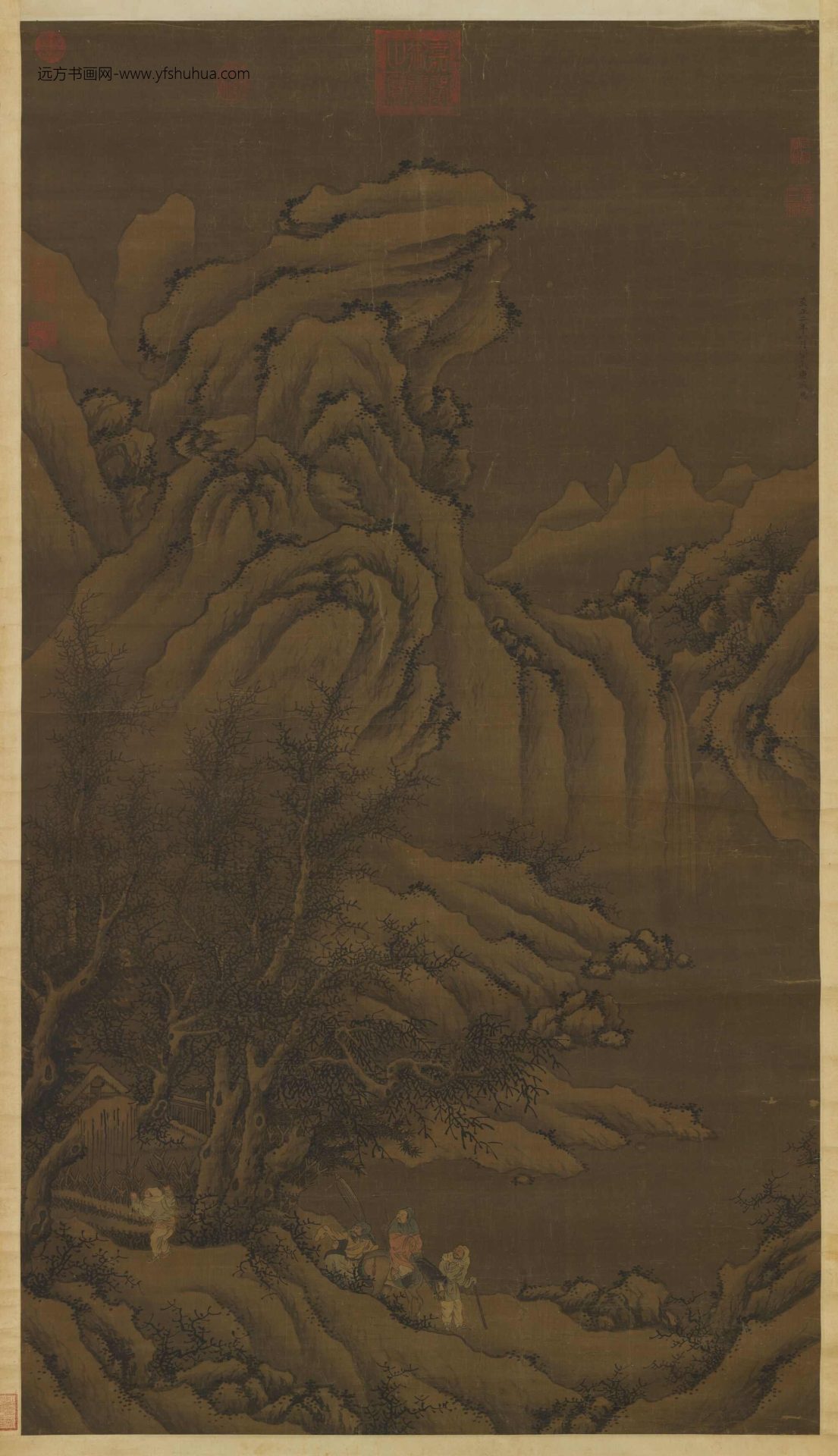 元_盛懋_袁安卧雪图