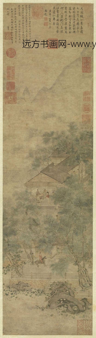 元_赵孟頫_万柳堂图 元_赵孟頫_万柳堂图