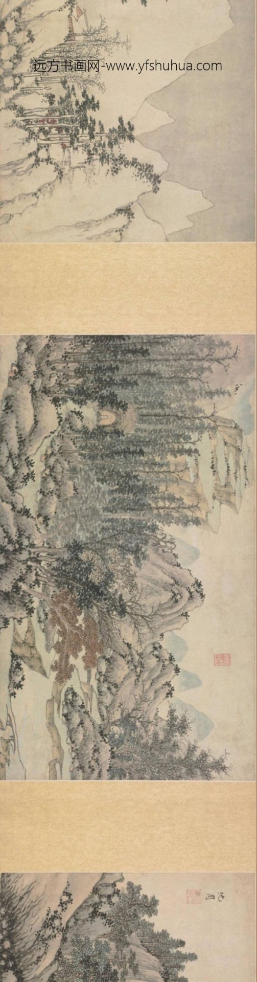 明-沈周庐墓图四段卷-新00138454_1 明-沈周庐墓图四段卷-新00138454_1