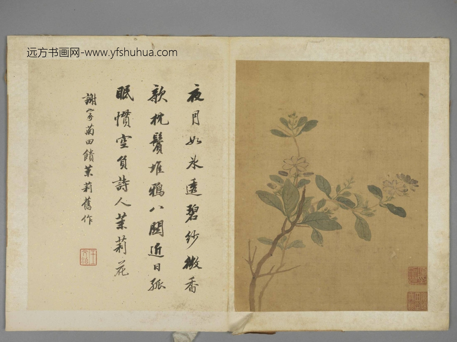 明-项圣谟花卉册-新00130564-3-8 明-项圣谟花卉册-新00130564-3-8