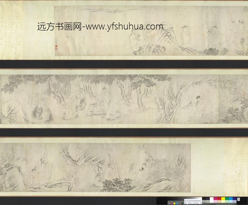 明_丁云鹏_十八罗汉图