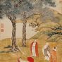 明_丁云鹏_白马驮经图轴