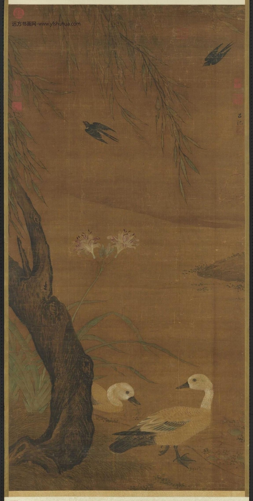 明_吕纪_春风燕喜图