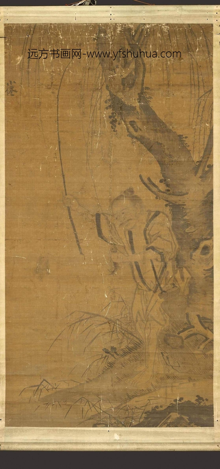 明_吴伟_渔夫图