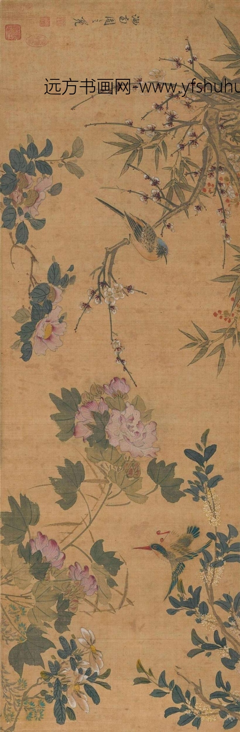 明_周之冕_四时花鸟图_0 明_周之冕_四时花鸟图_0