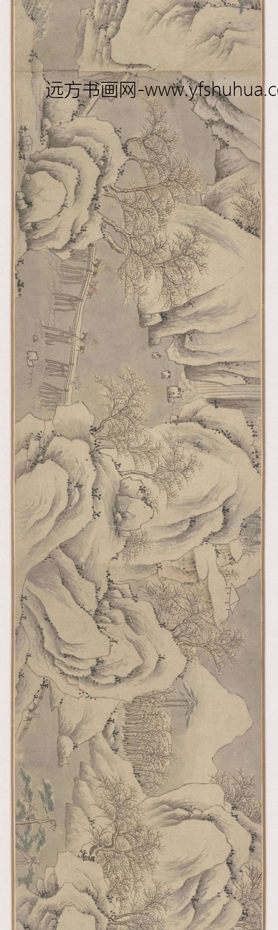 明_张宏_摹溪山行旅图_1 明_张宏_摹溪山行旅图_1