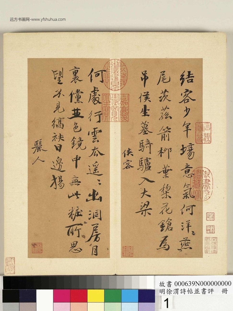 明_徐渭_诗帖并书评册_1