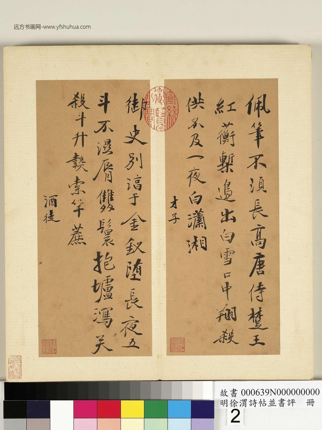 明_徐渭_诗帖并书评册_2 明_徐渭_诗帖并书评册_2