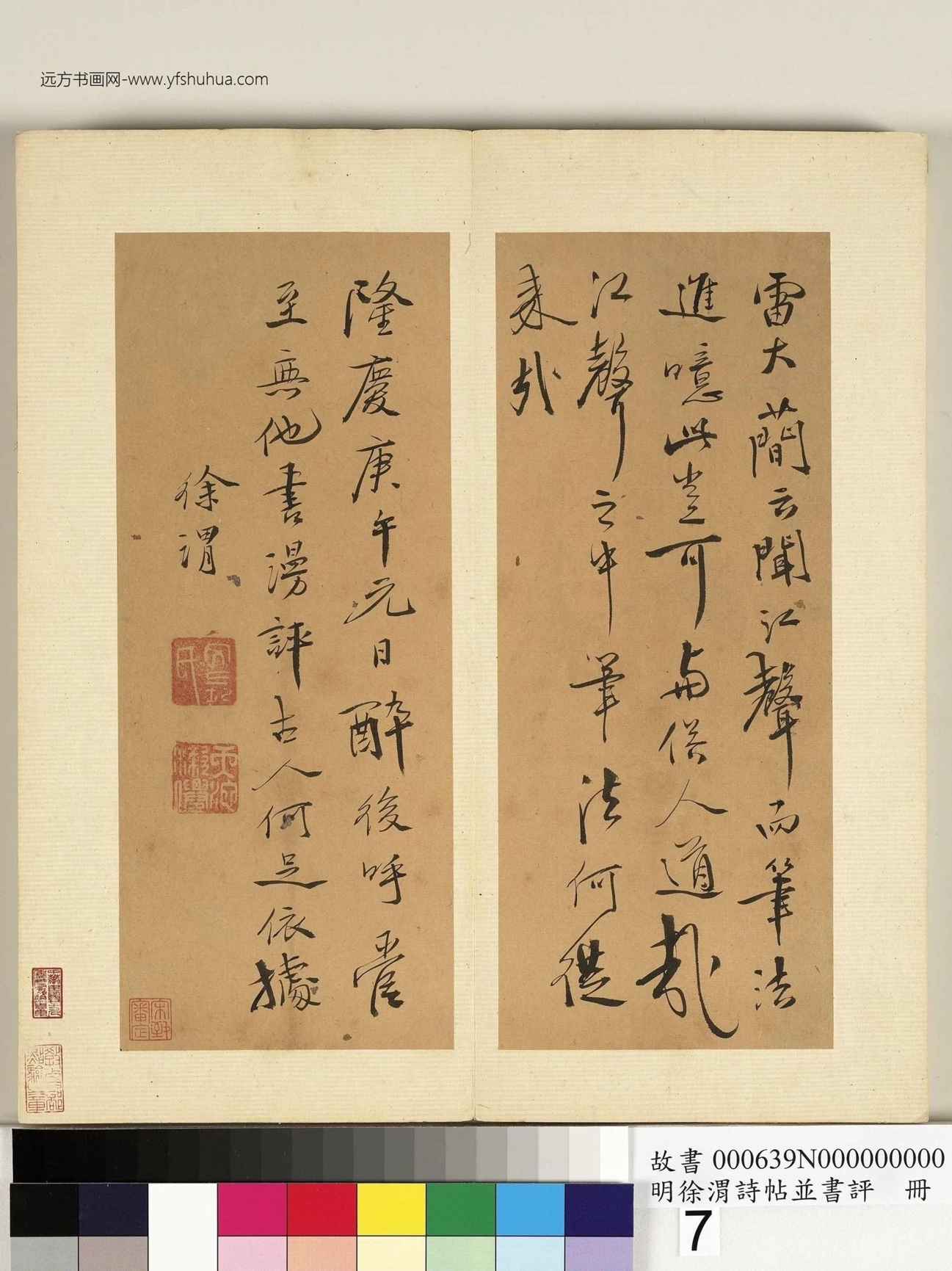 明_徐渭_诗帖并书评册_7 明_徐渭_诗帖并书评册_7