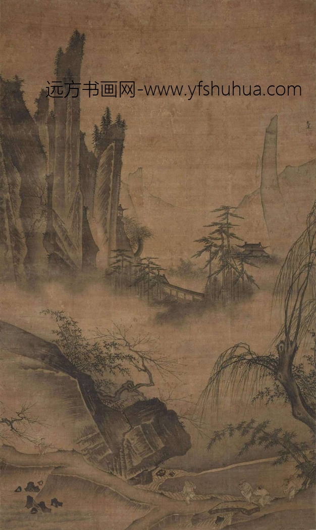 明_戴进_仿马远踏歌图