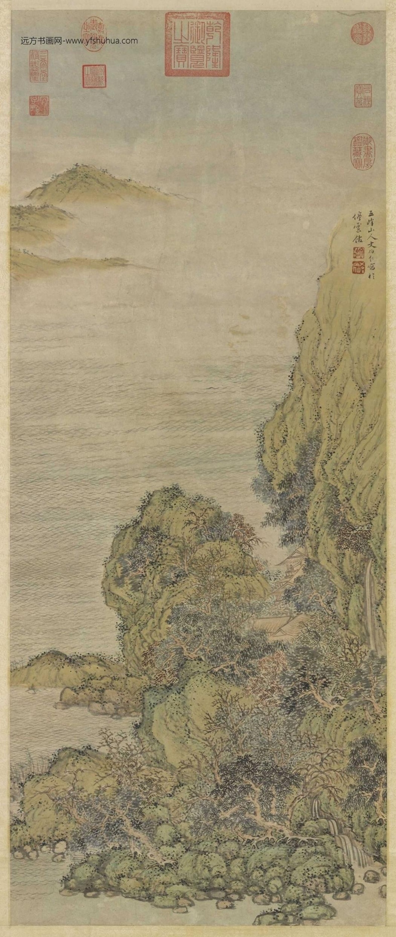 明_文伯仁_五月江深图