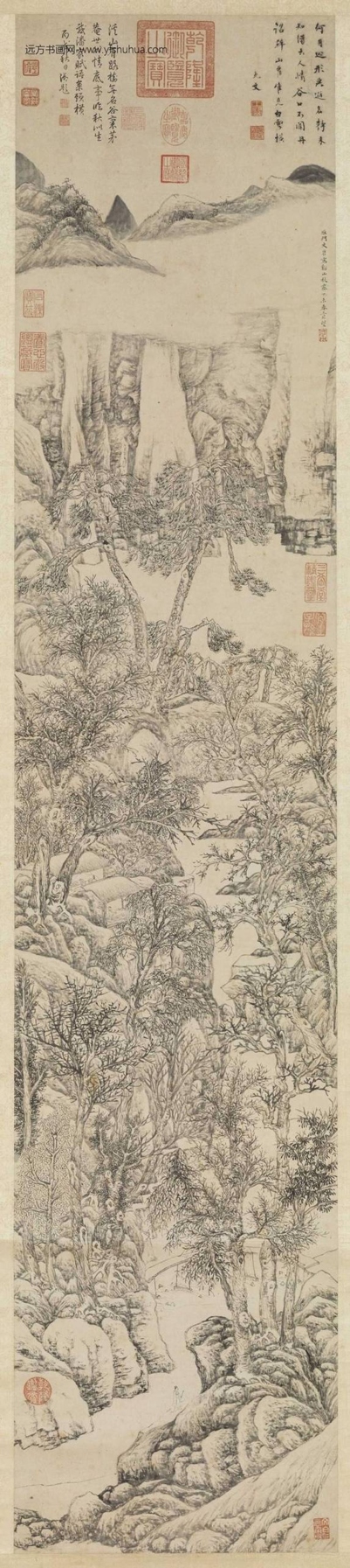 明_文伯仁_溪山秋霁图