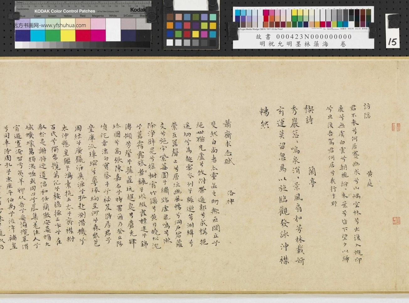 明_祝允明_墨林藻海卷_ (15) 明_祝允明_墨林藻海卷_ (15)