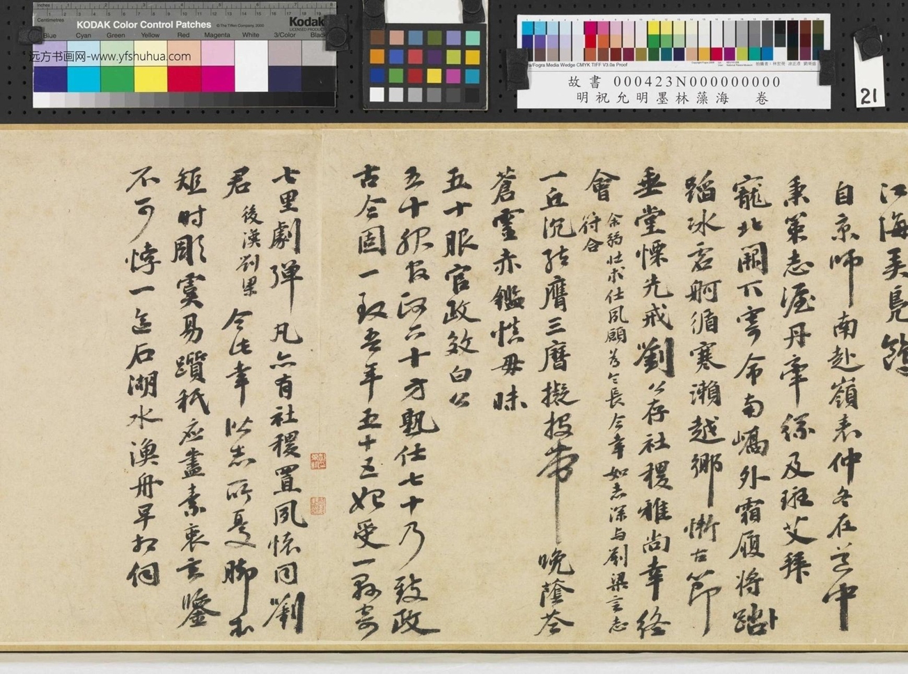 明_祝允明_墨林藻海卷_ (21) 明_祝允明_墨林藻海卷_ (21)