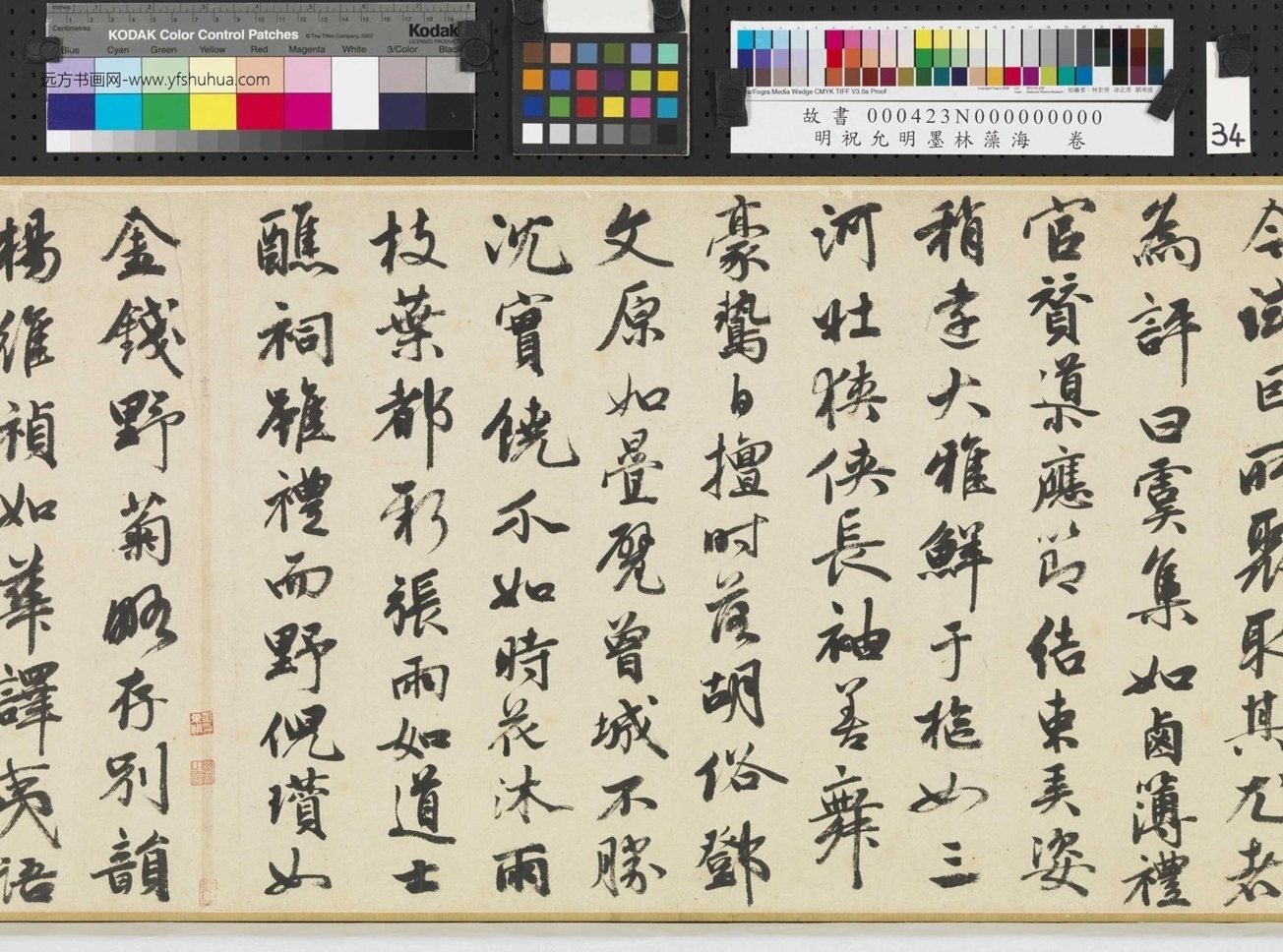 明_祝允明_墨林藻海卷_ (34) 明_祝允明_墨林藻海卷_ (34)