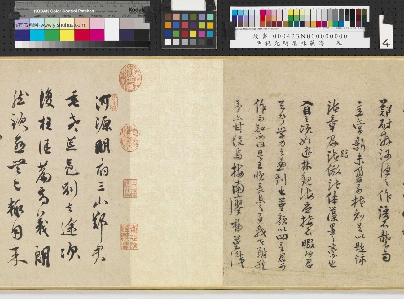 明_祝允明_墨林藻海卷_ (4) 明_祝允明_墨林藻海卷_ (4)
