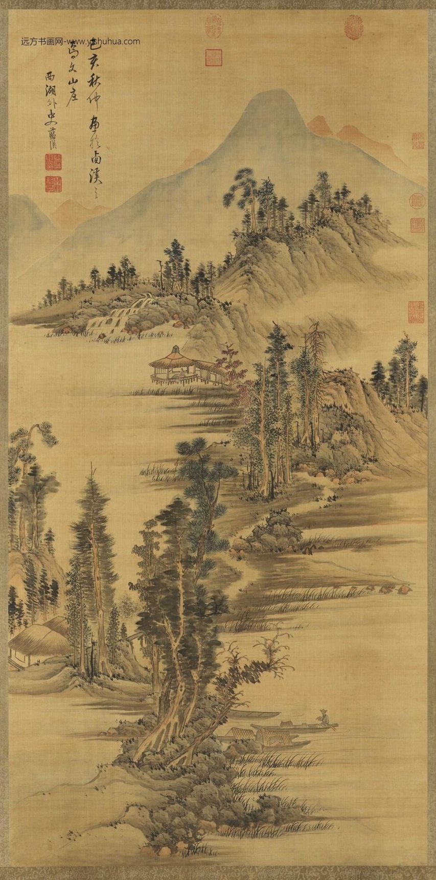 明_蓝瑛_山水图（已亥秋仲）