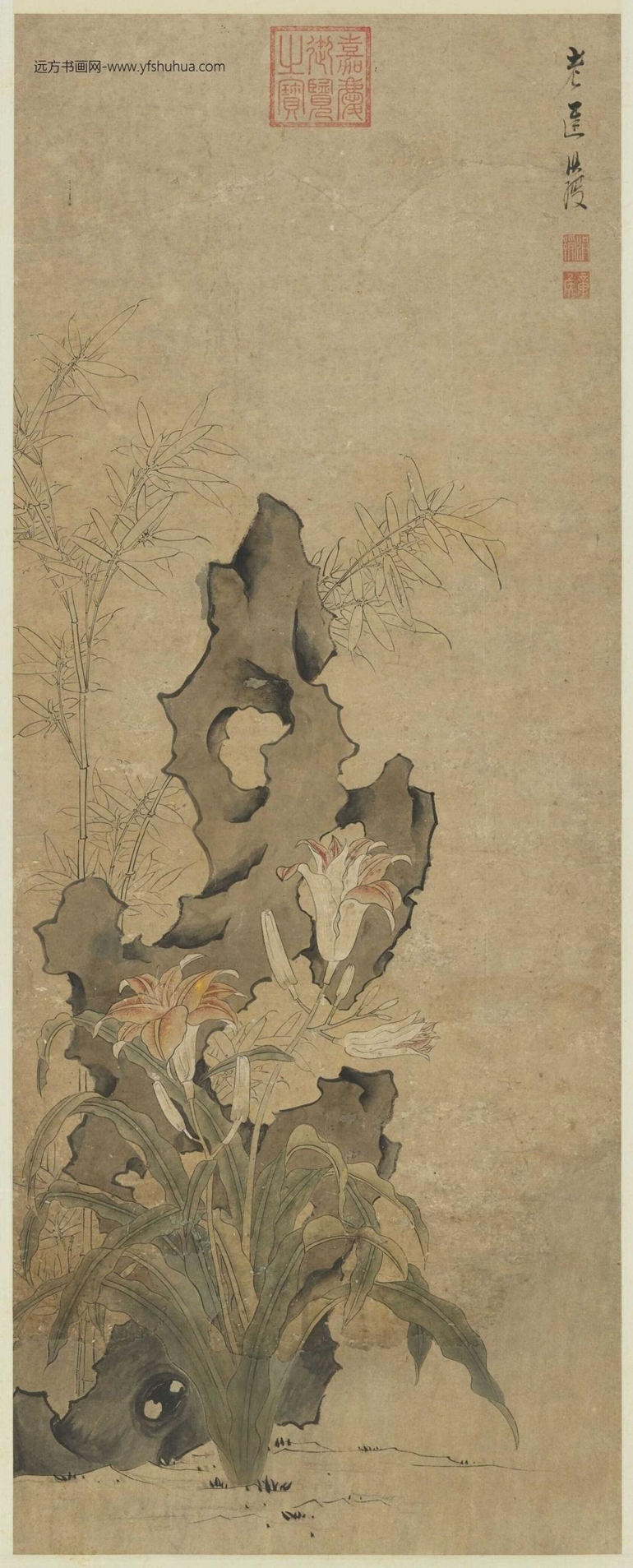 明_陈洪绶_寿萱图