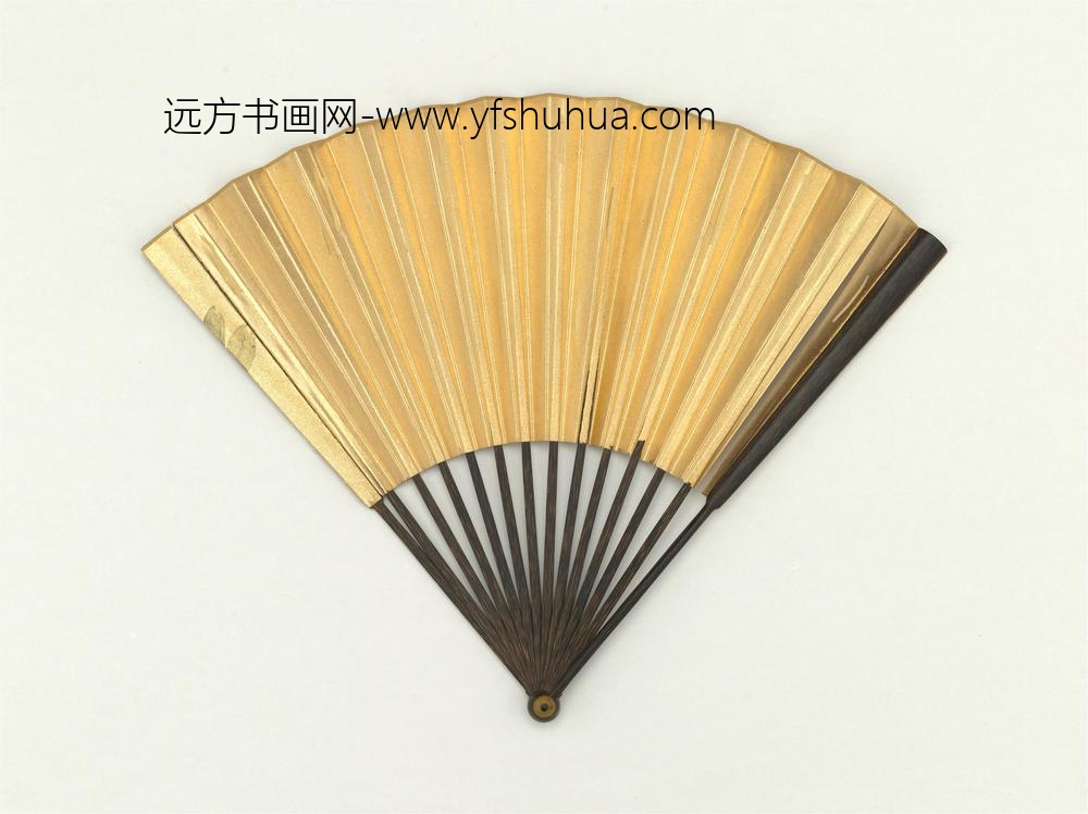 明陆治画并蒂牡丹成扇_ 明陆治画并蒂牡丹成扇_