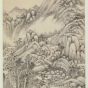 清朝代【王时敏】《山水轴》故宫博物院TIF高清大图中国画古画素材
