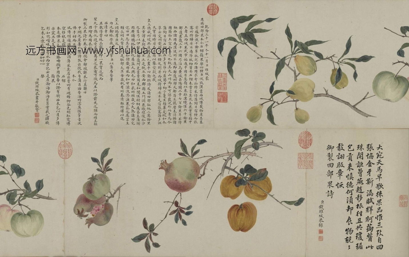 清-钱维城回部四果卷-新00147206