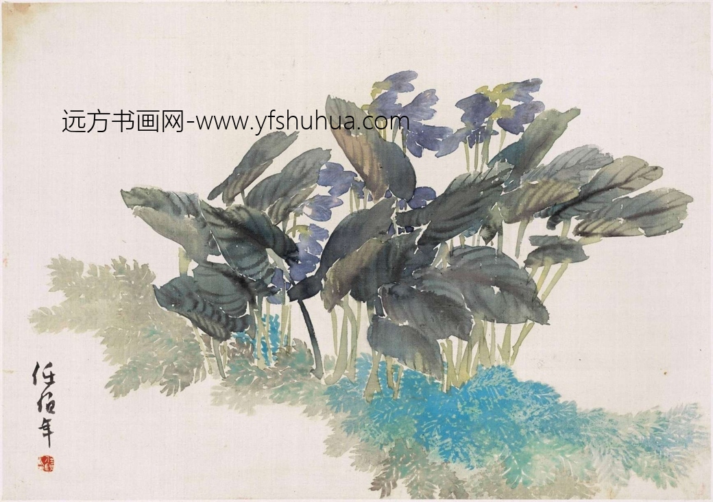清_任伯年_花卉图册12帧_4 清_任伯年_花卉图册12帧_4