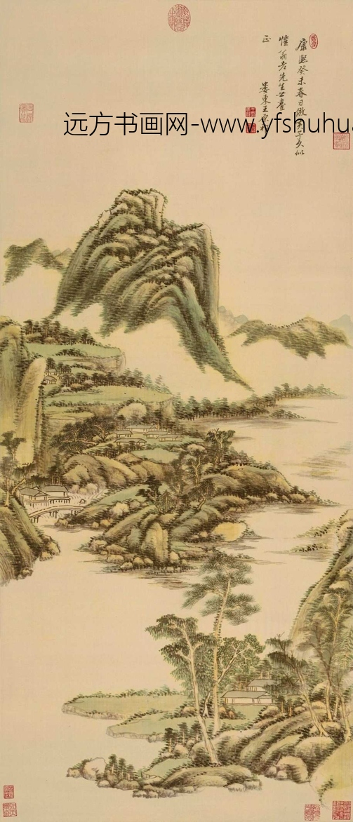 清_王原祁_仿黄公望山水图 清_王原祁_仿黄公望山水图
