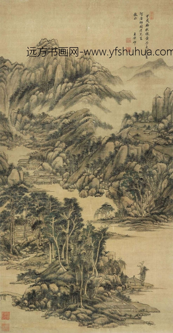 清_王原祁_仿黄子久山水图 清_王原祁_仿黄子久山水图