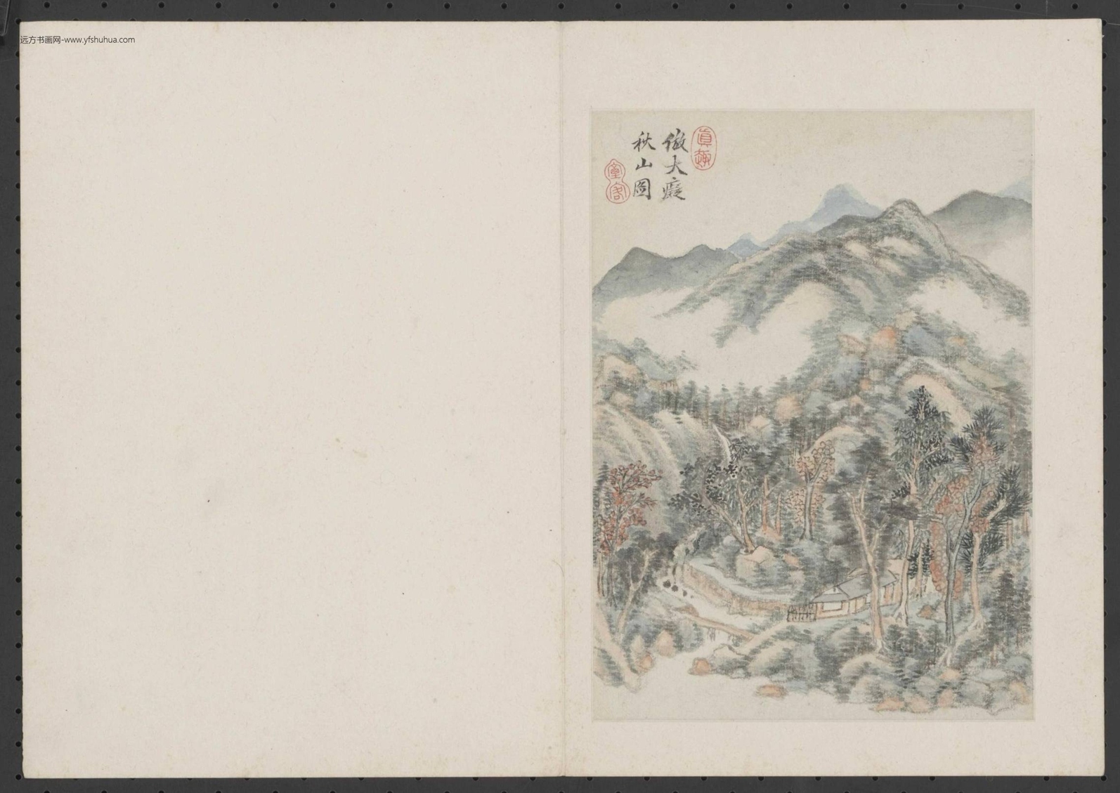清_王时敏_仿古山水册十二开（壬寅）_1