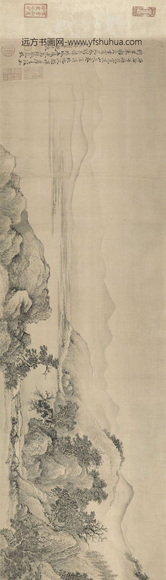 清_王翚_仿范宽溪山行旅图卷_0 清_王翚_仿范宽溪山行旅图卷_0