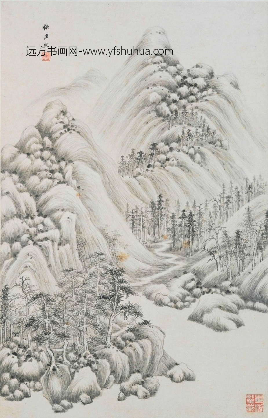 清_王鉴_仿宋元山水册_4 清_王鉴_仿宋元山水册_4