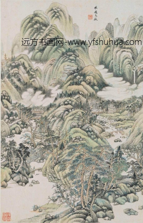 清_王鉴_仿宋元山水册_8 清_王鉴_仿宋元山水册_8