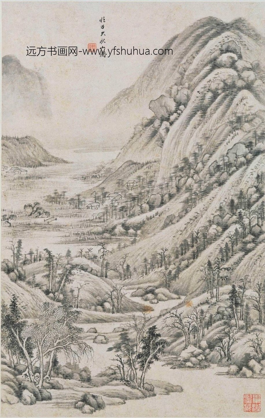 清_王鉴_仿宋元山水册_9 清_王鉴_仿宋元山水册_9