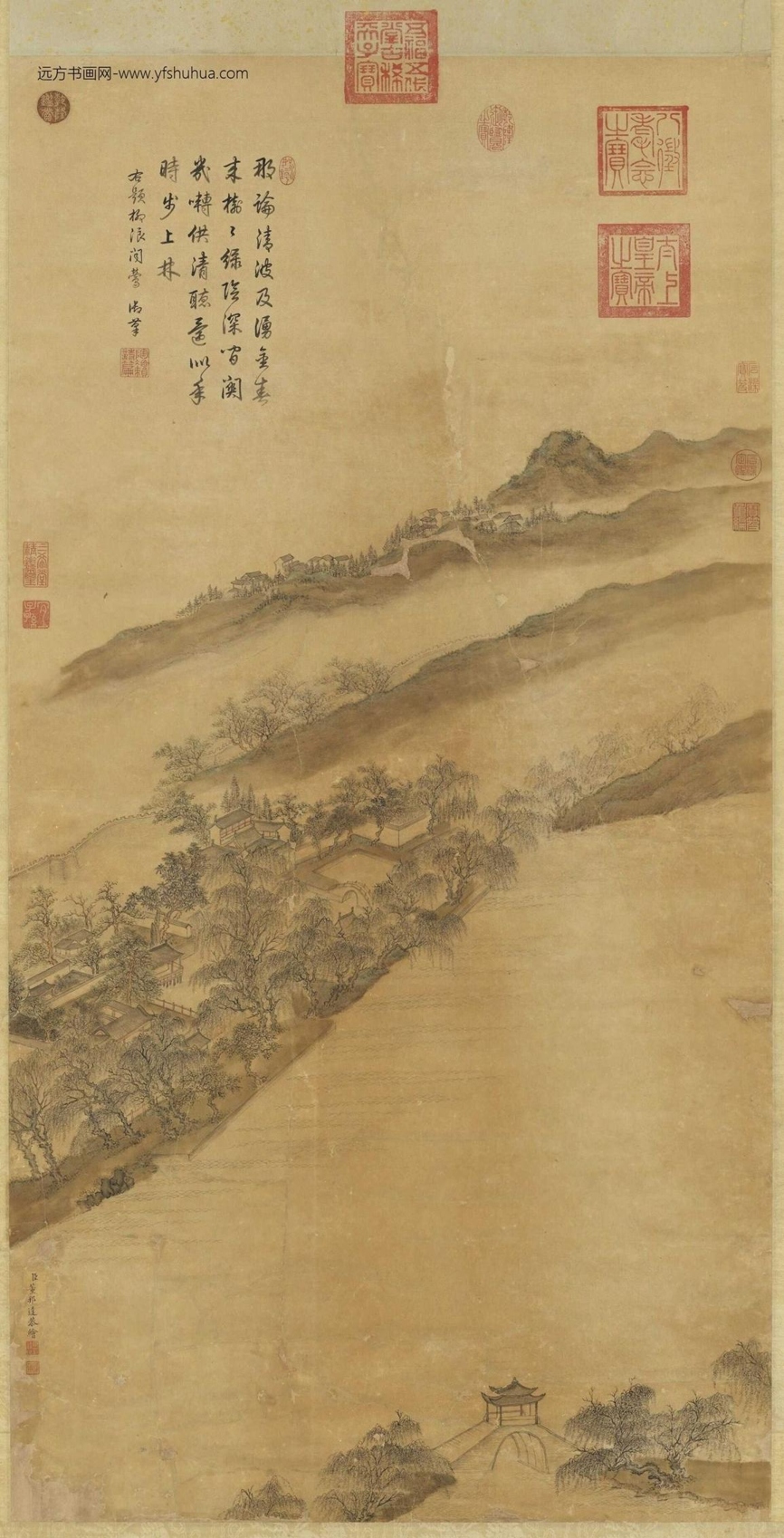 清_董邦达_柳浪闻莺轴