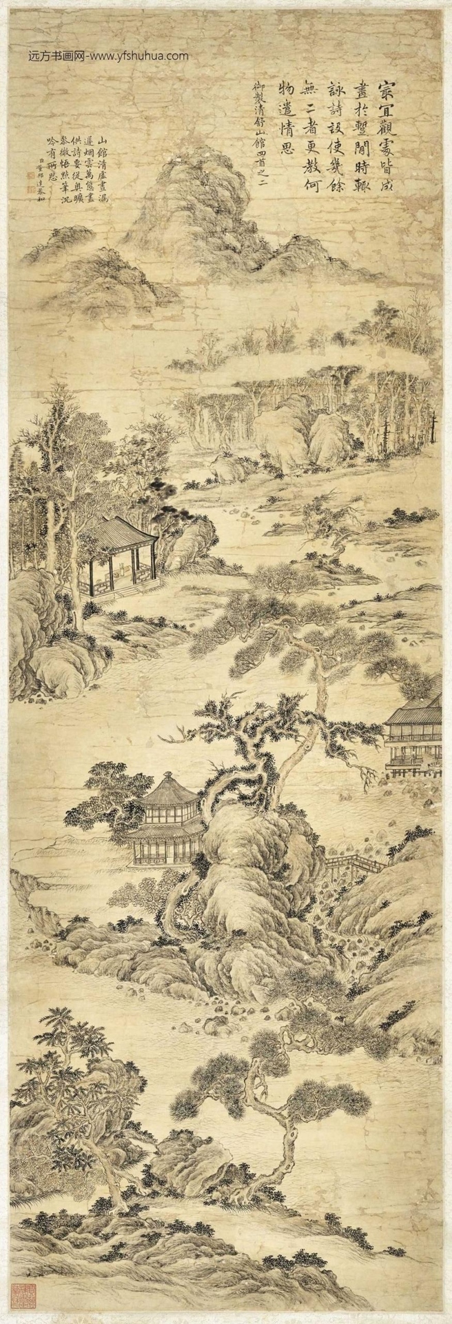清_董邦达_舒山馆图