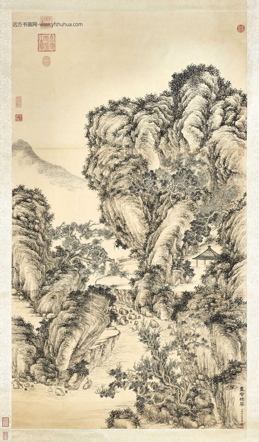 清_董邦达_重峦积翠图