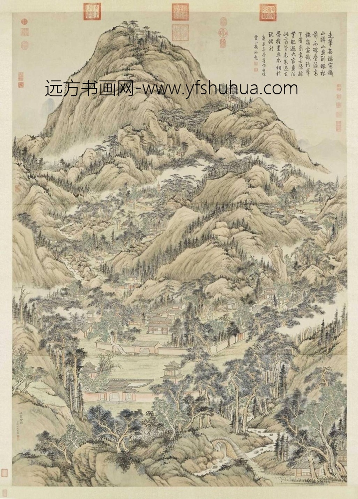 清_钱维城_栖霞全图轴