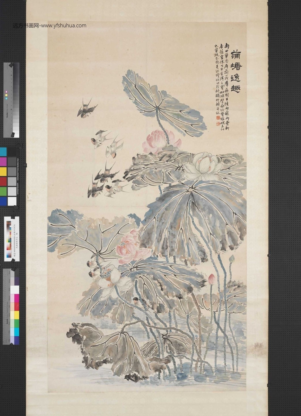 清_陆恢_荷花图
