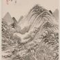 清代朝代【王时敏】《仙山楼阁图轴》故宫博物院TIF高清大图中国画古画素材