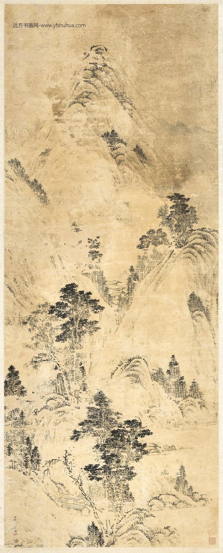 1692__清.傅雯岩壑幽居轴.中画00011500000__C2A000115N000000000PAA