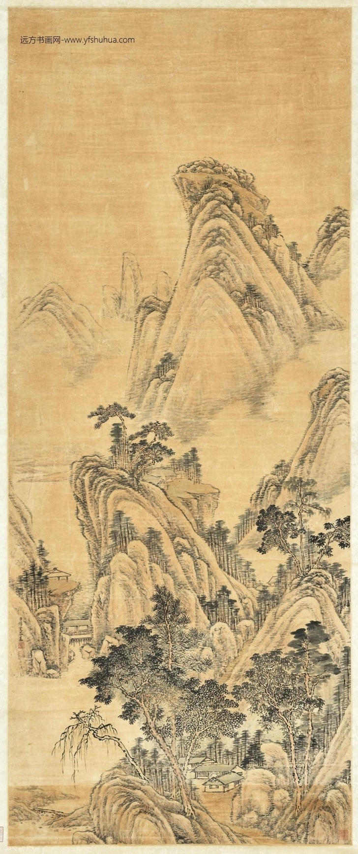 1768__清.傅雯山林逸趣轴.中画00019800000__C2A000198N000000000PAA