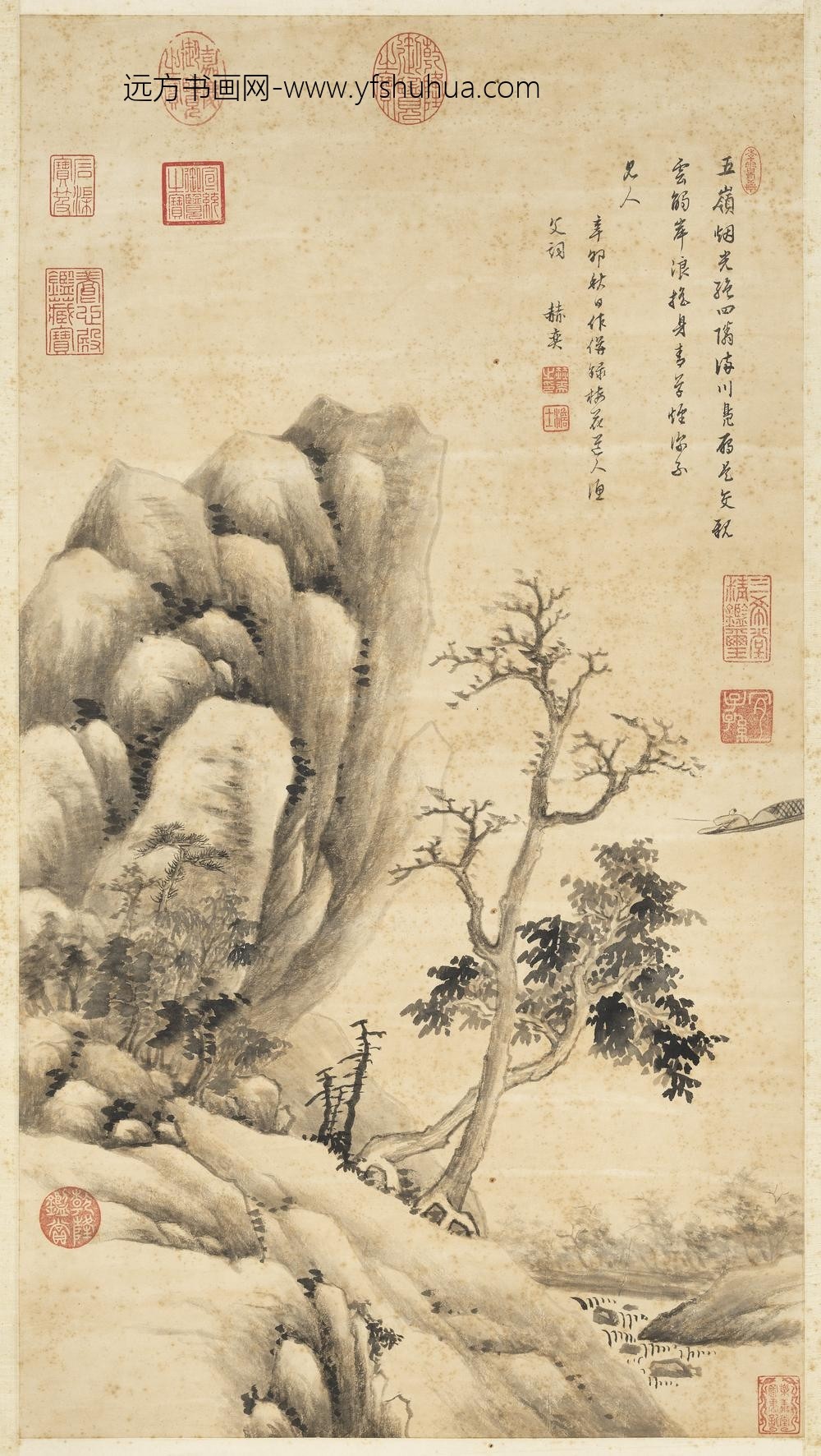__清赫奕画渔父词.轴故画__KANPAA __清赫奕画渔父词.轴故画__KANPAA